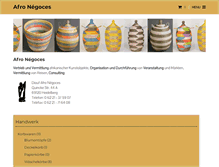 Tablet Screenshot of afro-negoces.com